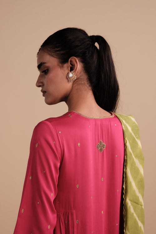 Amara Set in Rani Pink